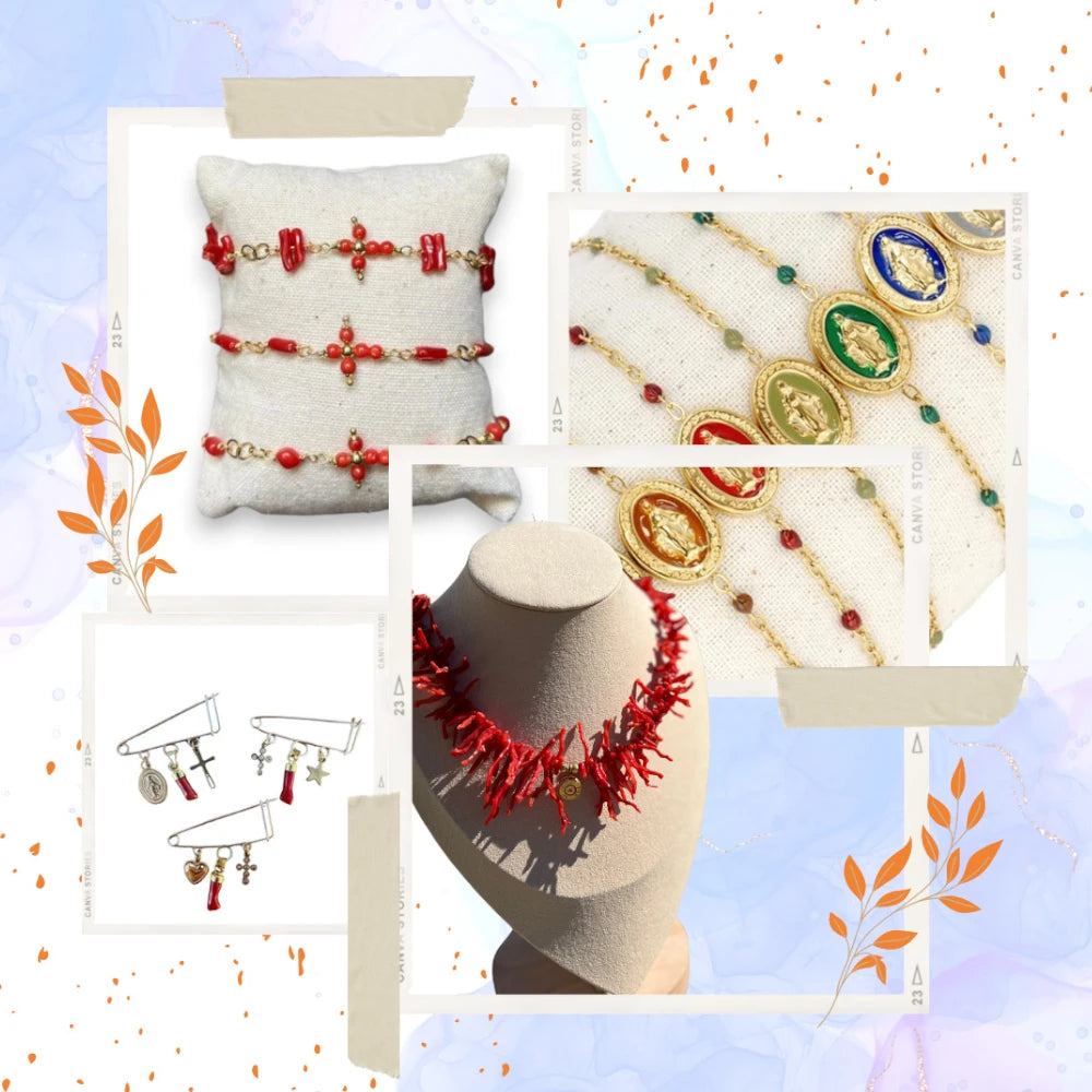 bijoux bracelet corail broche lamalledannalia