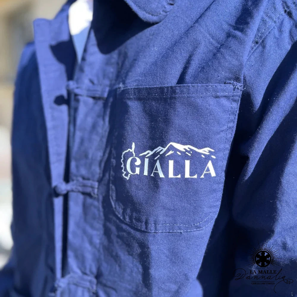 Veste Bleu de Chine Anticher mode corse indigo kaki La Malle d'Annalia Bastia