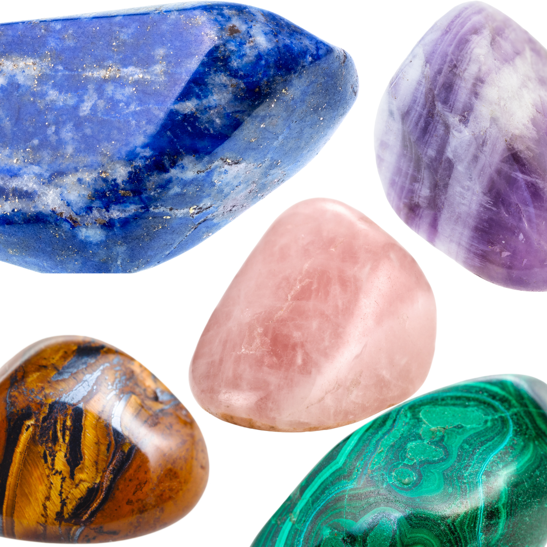 Bijoux pierres naturelles lapis quartz rose améthyste malachite La Malle d'Annalia Bastia