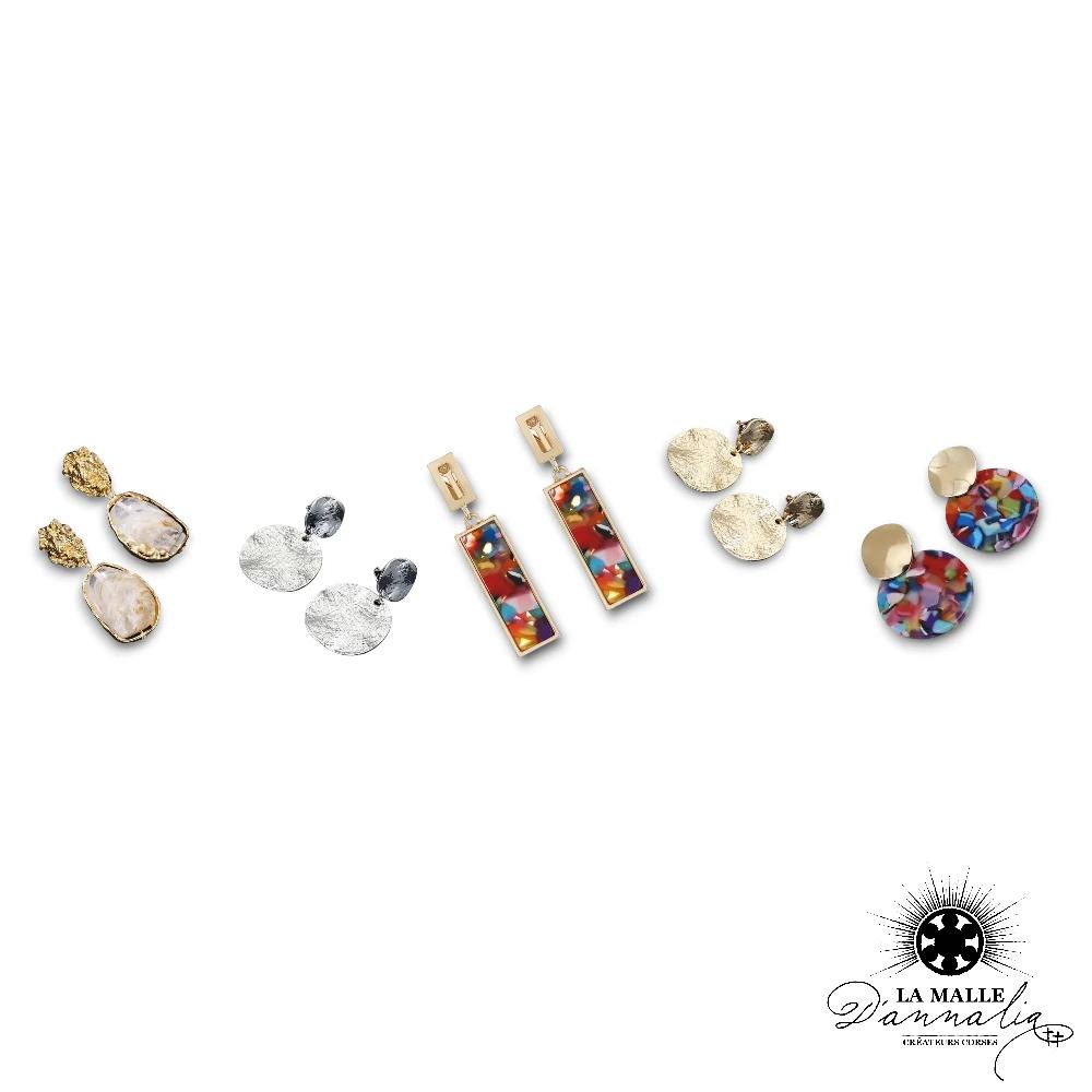 Boucles d'Oreilles à Clip Fantaisie à Petit Prix sans Trou