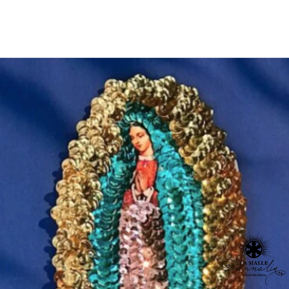 L'Artisanat Mexicain : Écussons à Coudre Motifs Religieux