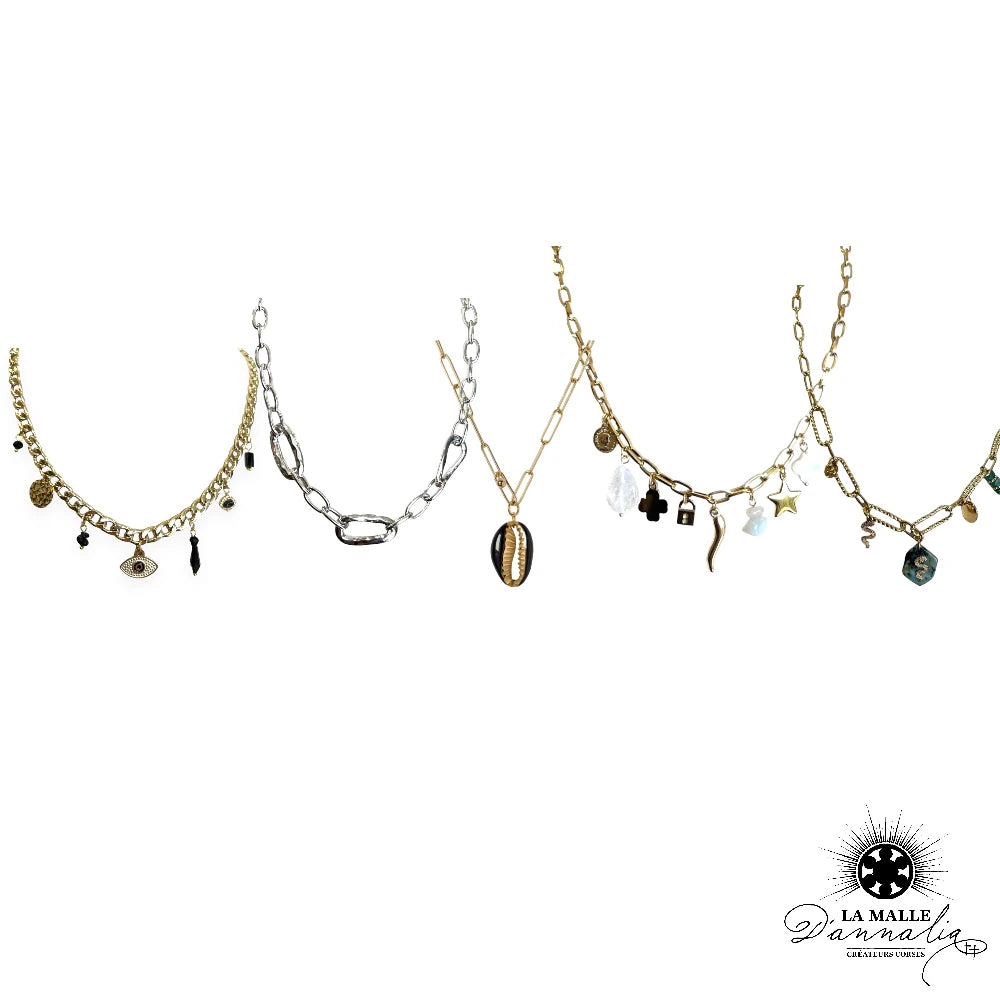 Collection Collier avec pendentif acier inoxydable 316L