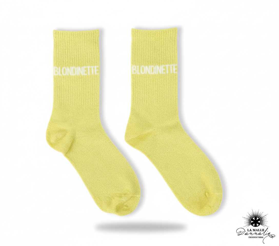Lamalledannalia-paillette-jaune-blondinette-chaussette