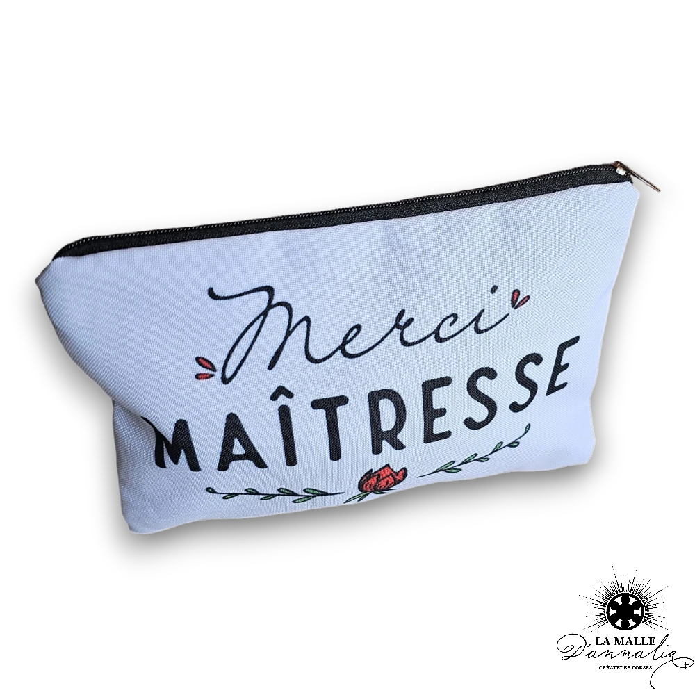 "Pochette personnalisée 'Merci maîtresse' : un cadeau original et attentionné pour la fin d'année"