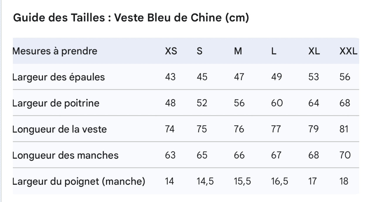 Bleu-de-chine-corse-veste-bastia-culturel-coton-100%-createur-tableau-taille-lamalledannalia