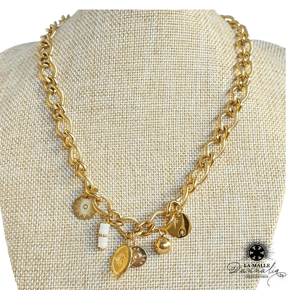 acier inoxydable creation corse douille perle breloque lamalledannalia