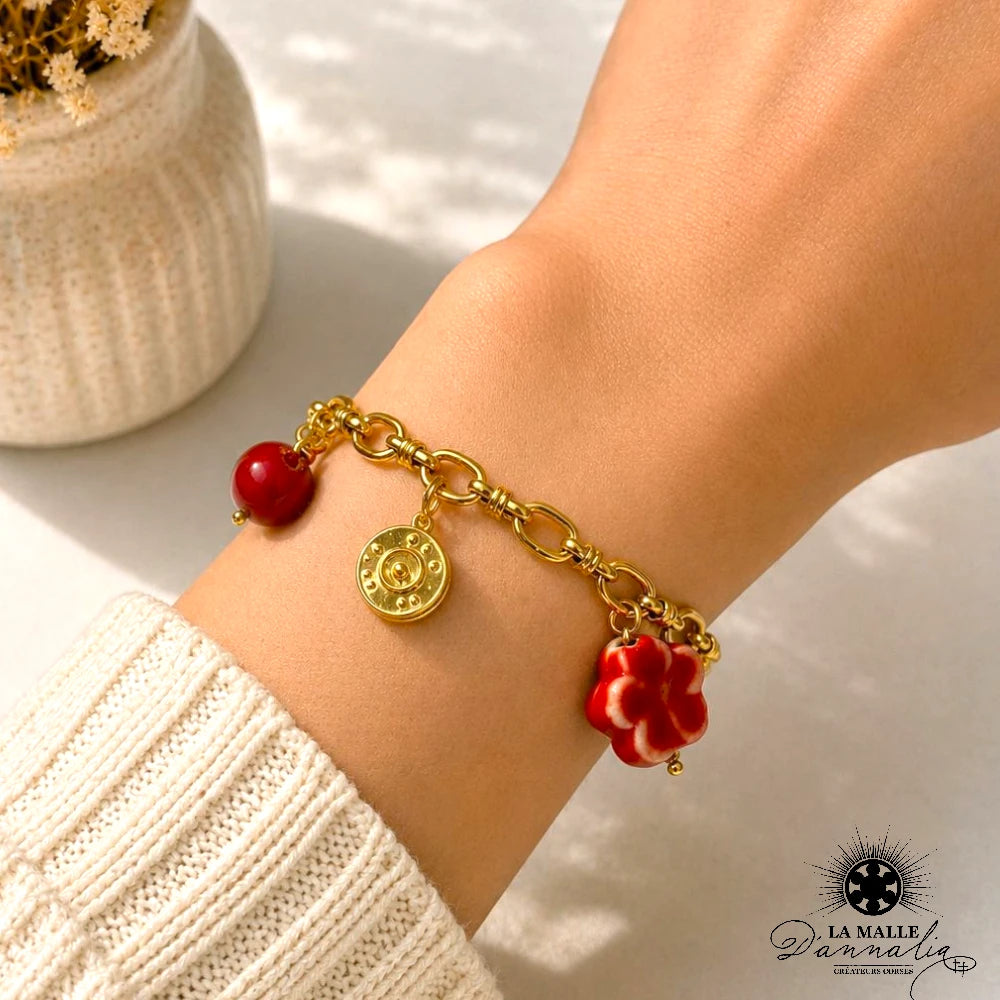 Bracelet Douille & Botte Colorée — Fait Main Bastia 3 Couleurs