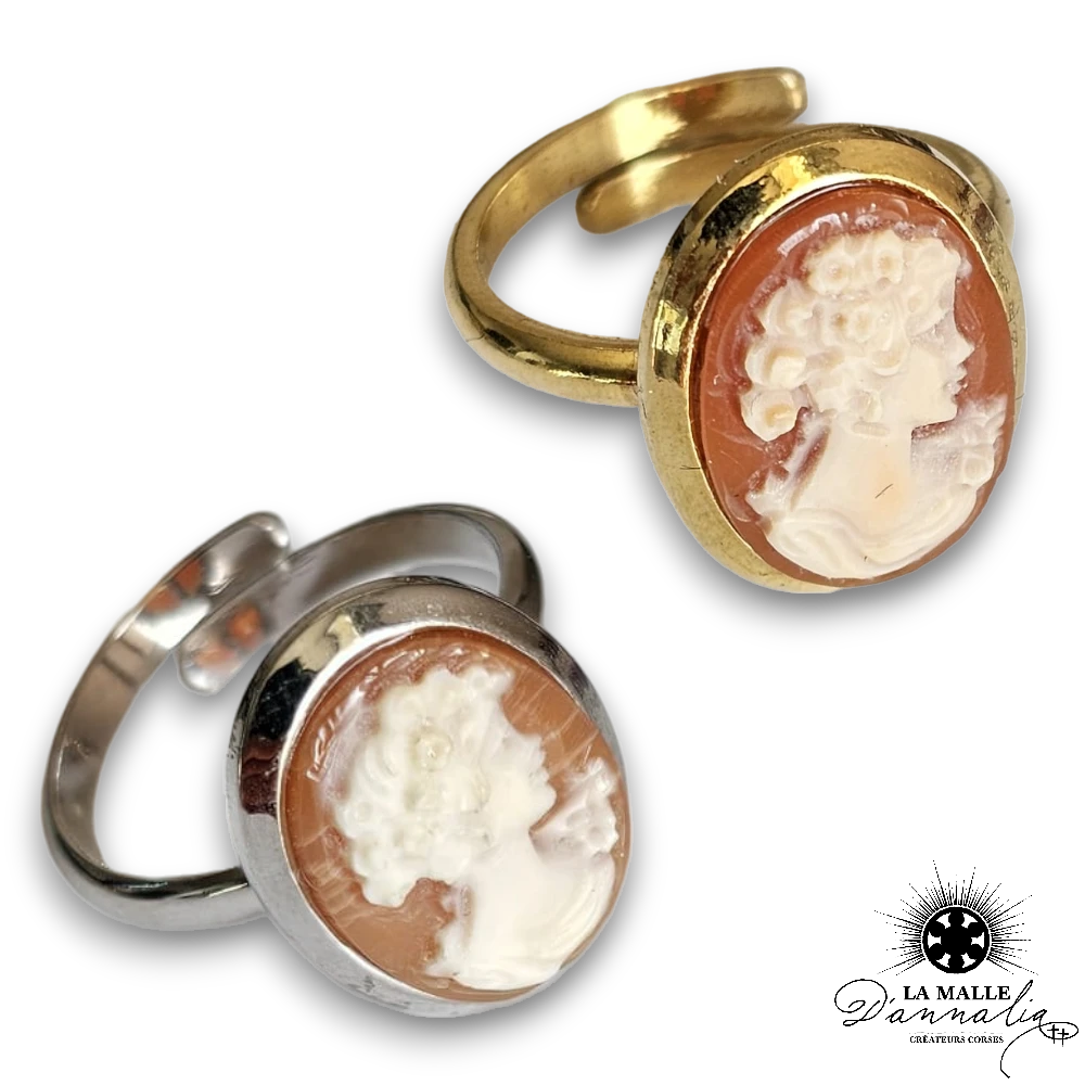 bague camee lamalledannalia