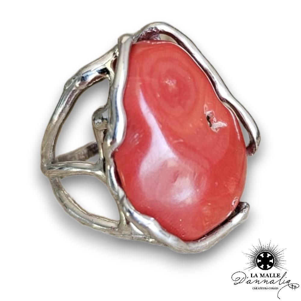 bague corail rouge corse