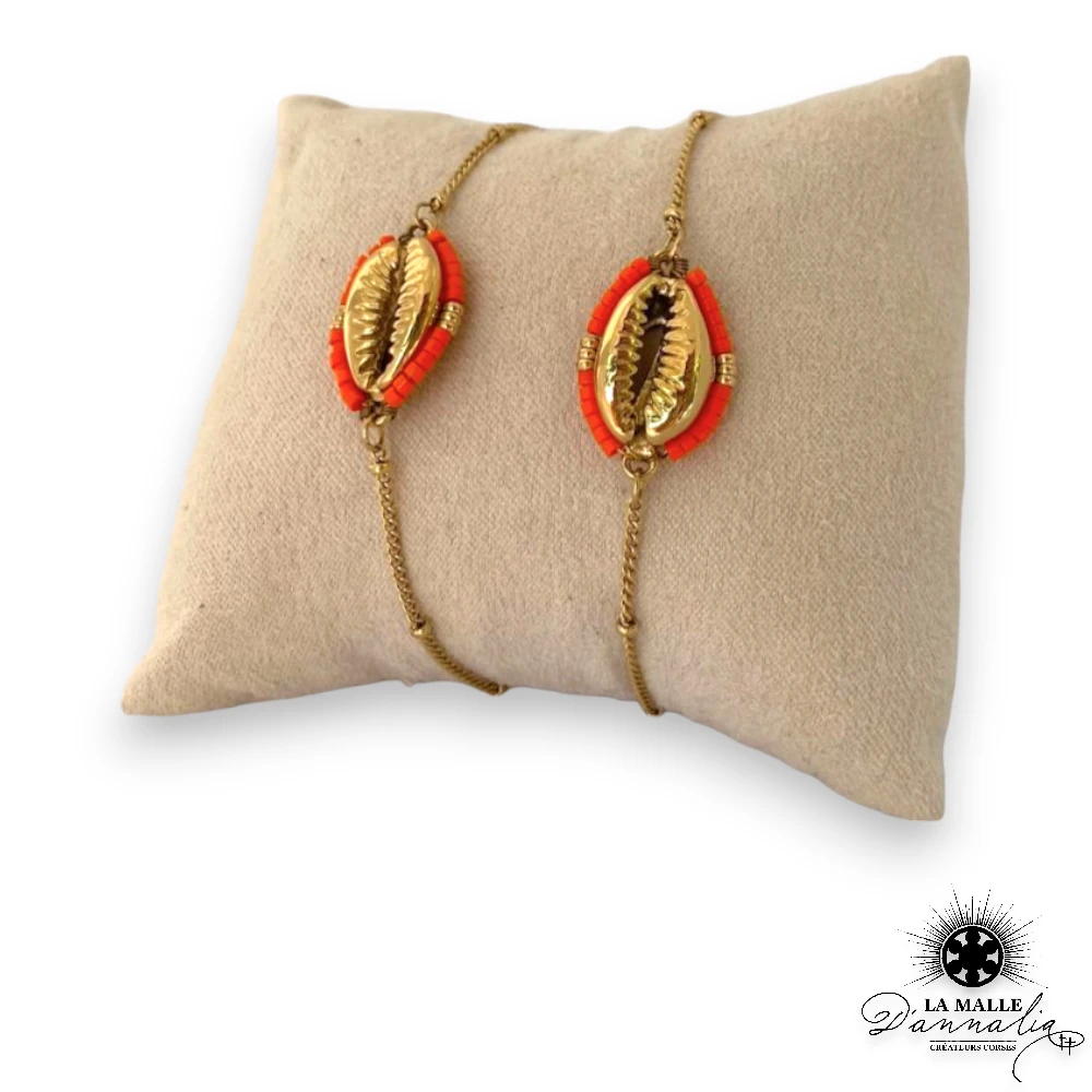 bijou cauri rouge lamalledannalia