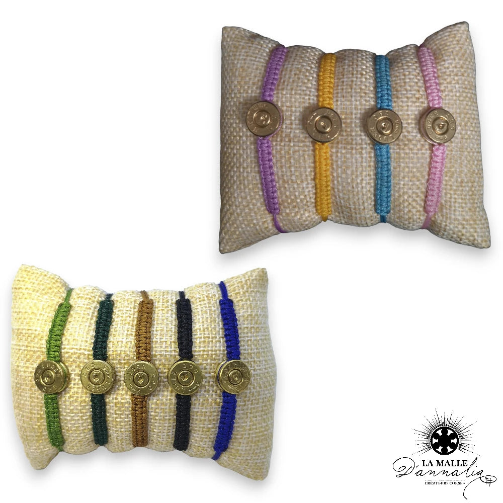 bracelet cordon fin douille fait main creation corse couleur lamalledannalia