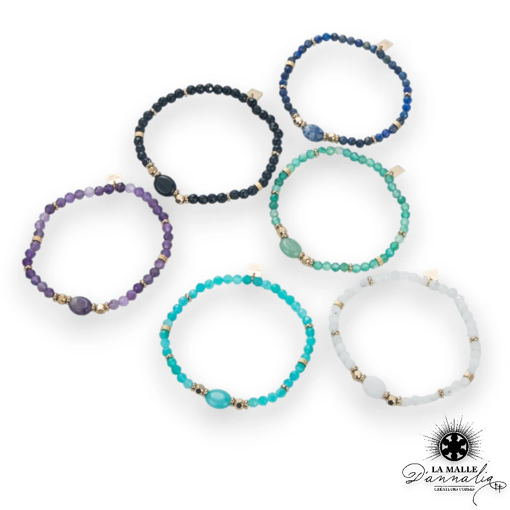 bracelet pierre naturelle inoxydable lamalledannalia