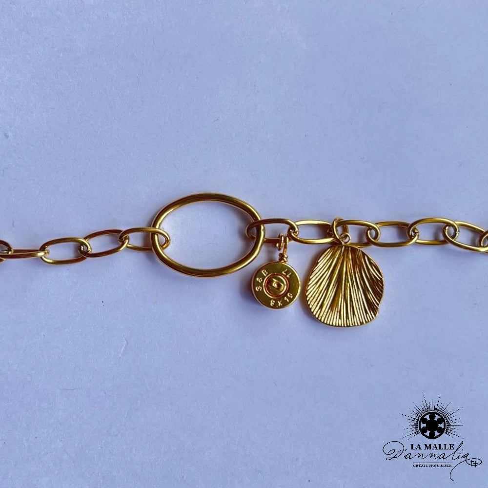 bracelet-acier-lamalledannalia-bijou-bracelet-douille-dore-strass-feuille