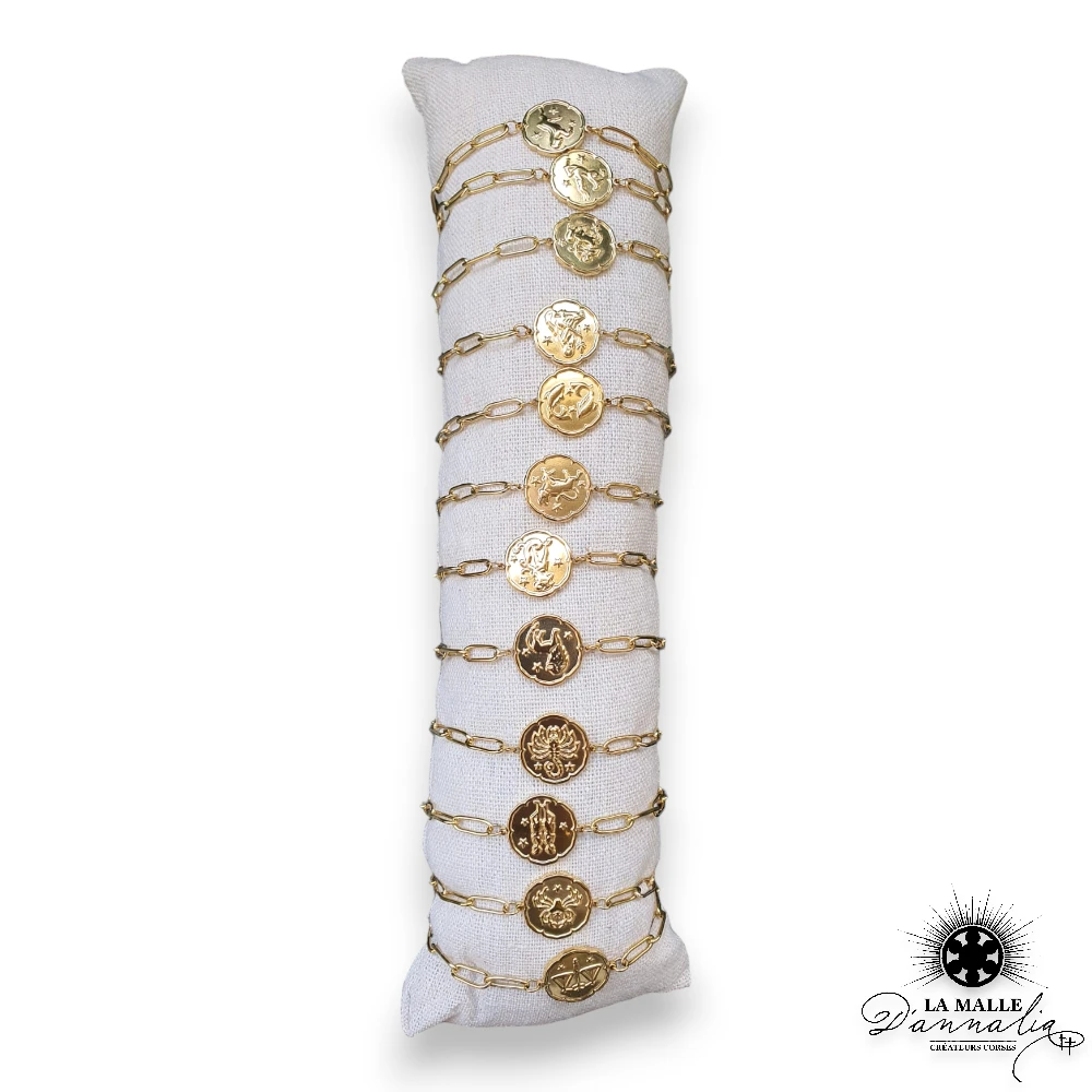 bracelet astro acier inoxydable lamalledannalia