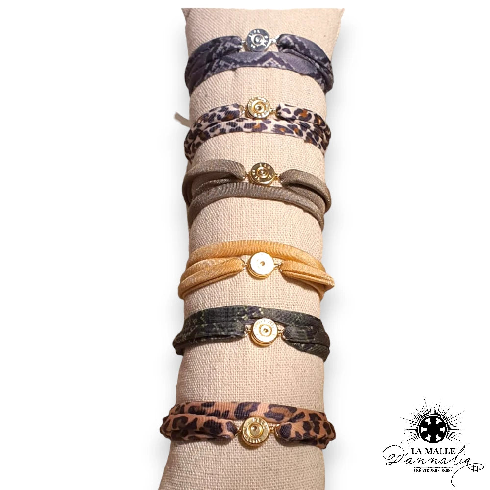 bracelet cordon elastique fait main createur corse lamalledannalia