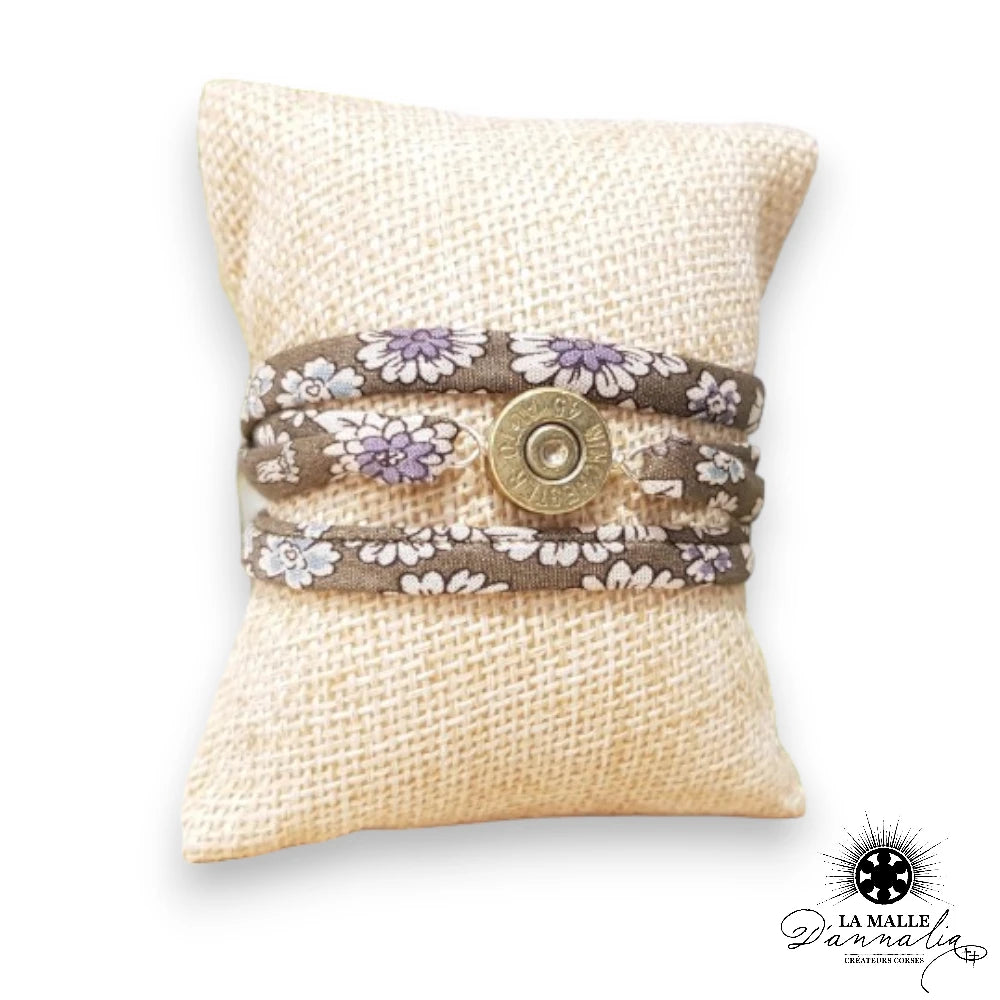 bracelet cordon liberty douille fait main corse lamalledannalia