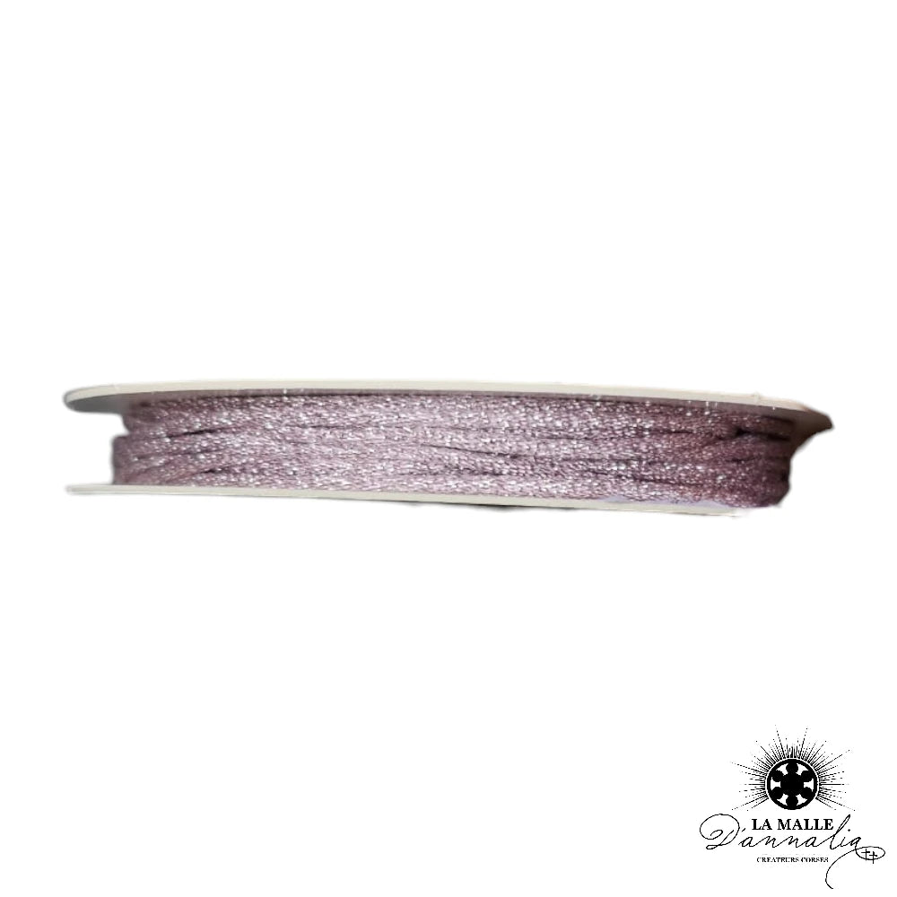 Bracelet Main en Corail - Cordon Paillettes Lurex