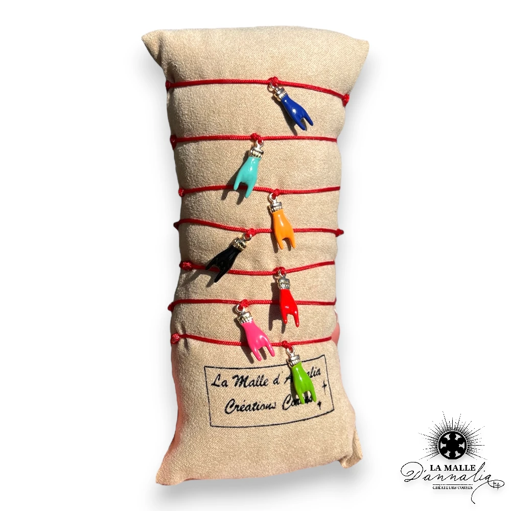 bracelet ete fait main porte bonheur lamalledannalia