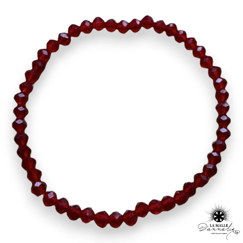 Bracelet perle crystal transparente montage elastique