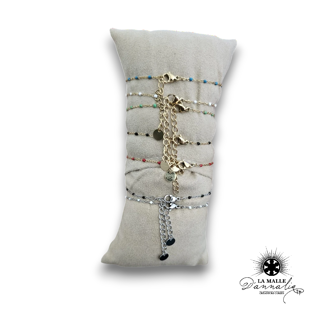 bracelet fermoir acier inoxydable lamalledannalia