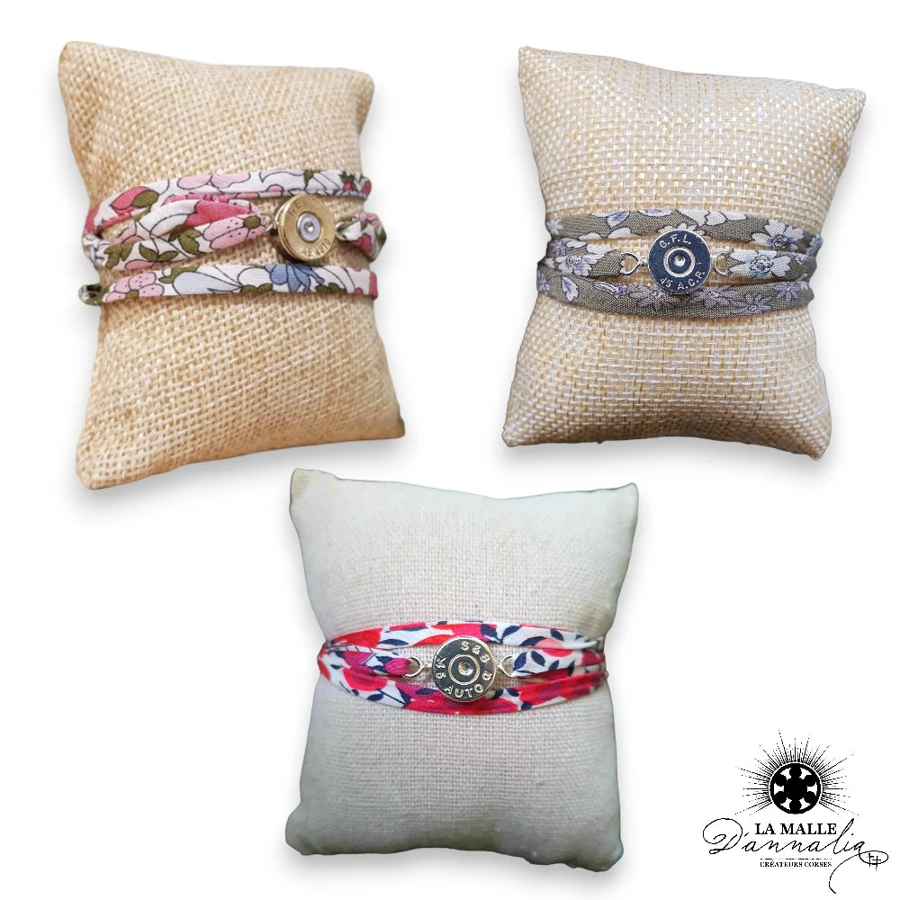 bracelet liberty colore douille fait main createur corse lamalledannalia