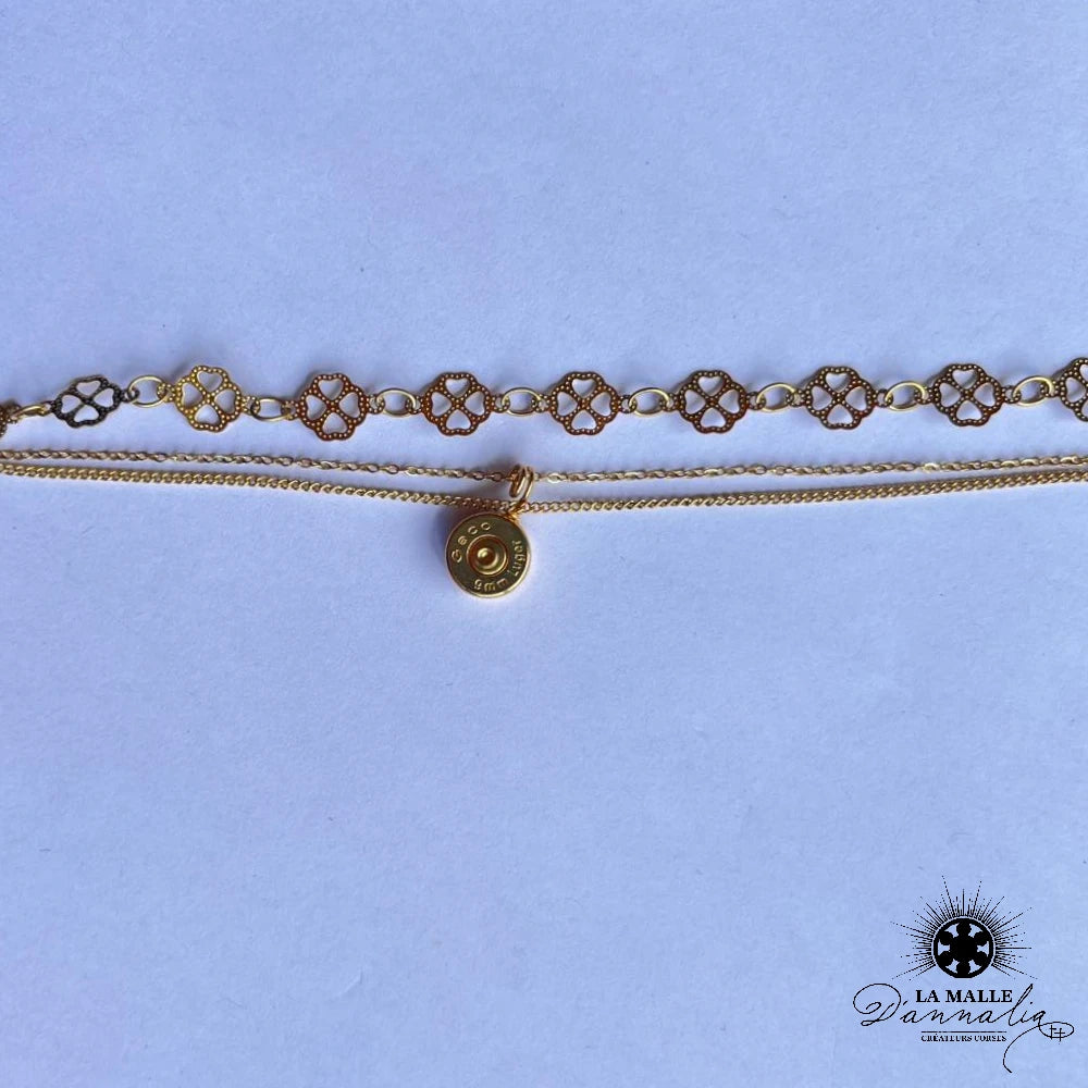 braceletacier-lamalledannalia-bijoux-bracelet-douille-dore-pampilles-trefle-chance_