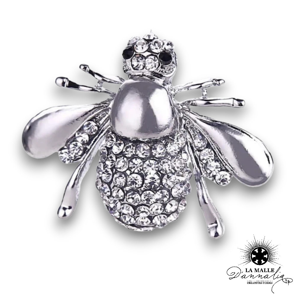 broche bijoux abeille dore argent lamalledannalia