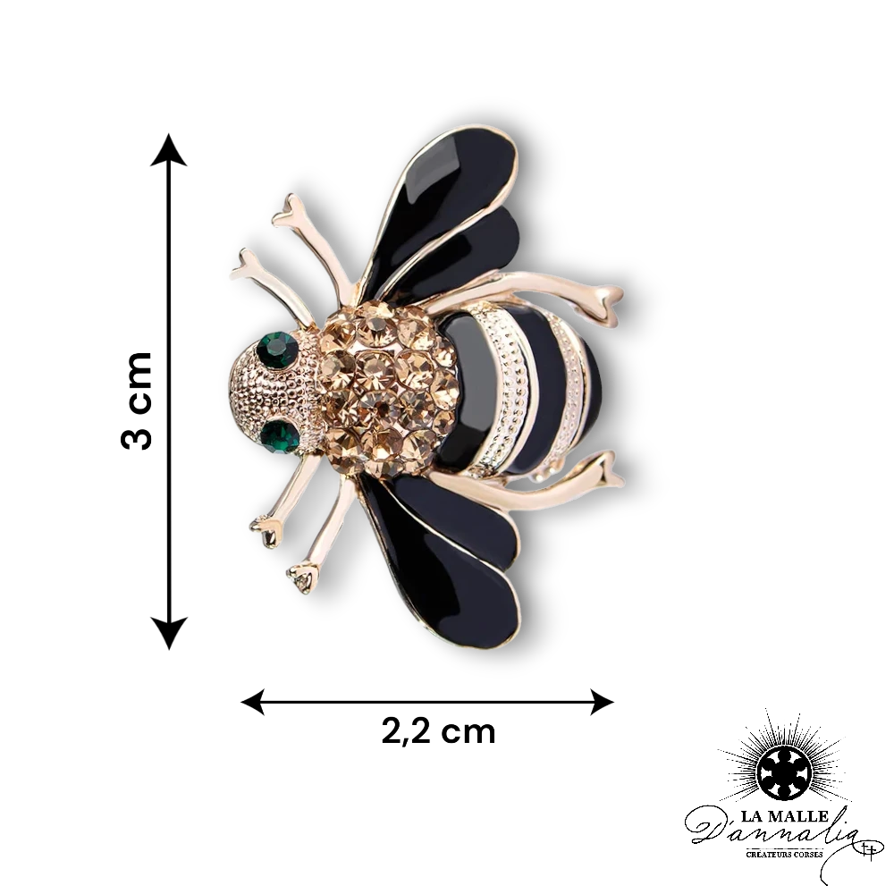 broche bijou abeille lamalledannalia