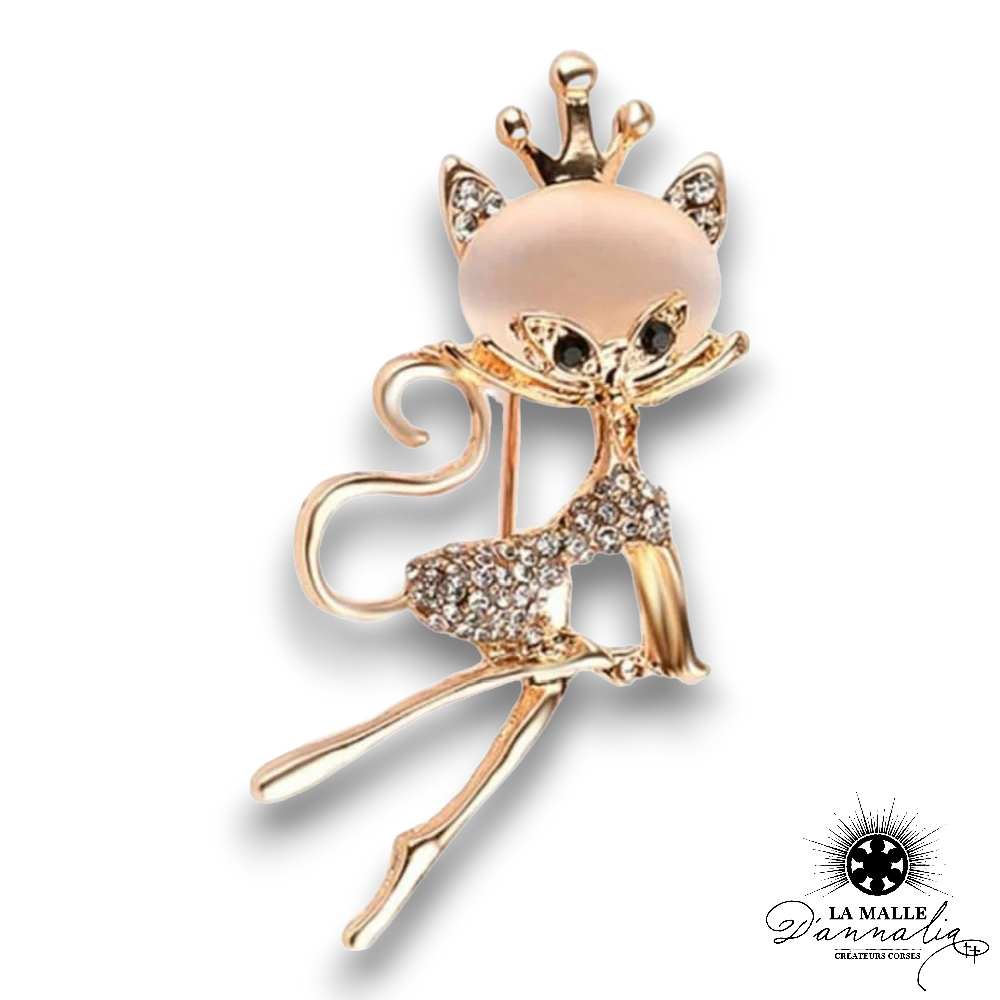broche bijou chat lamalledannalia