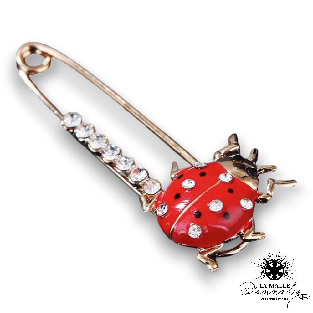 broche bijou coccinella lamalledannalia