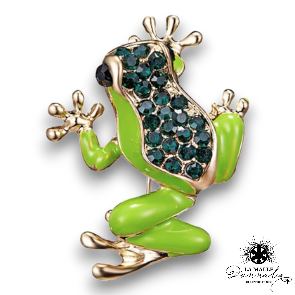 broche bijou grenouille lamalledannalia