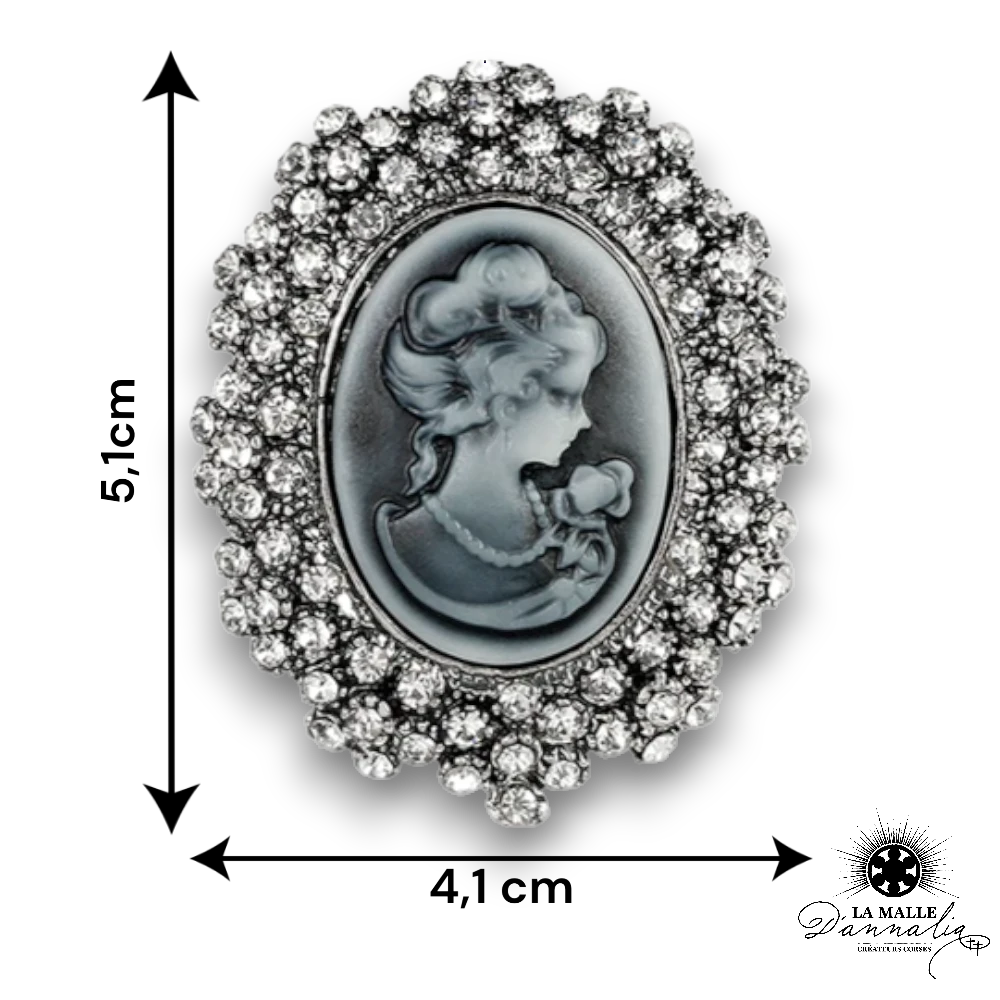 broche camee argent broche taille lamalledannalia