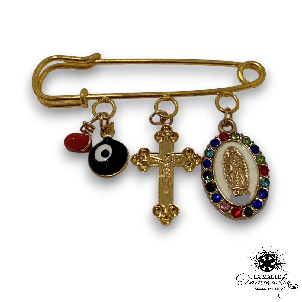 oeil grec broche porte bonheur lamalledannalia