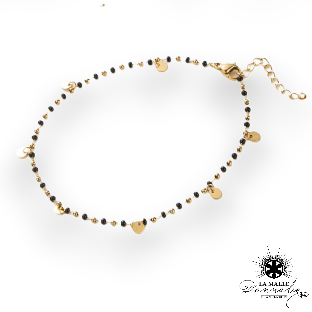 chaine de cheville breloque lamalledannalia