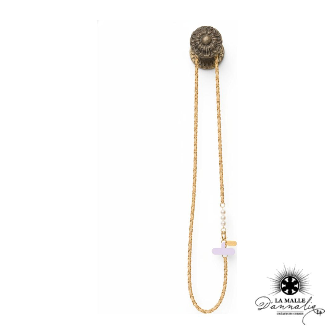 Chaîne à Perles pour Téléphone — Accessoire Bohème Chic Bastia
