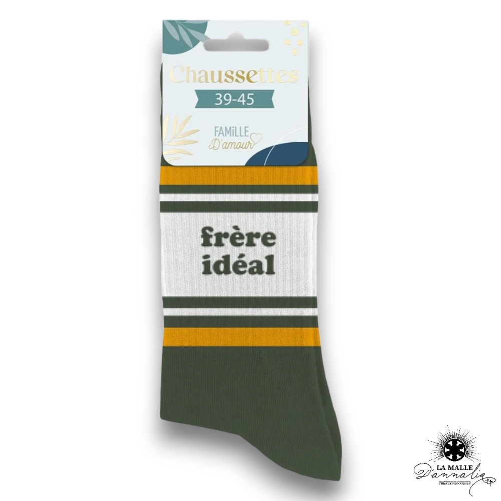 chaussette message frere ideal lamalledannalia
