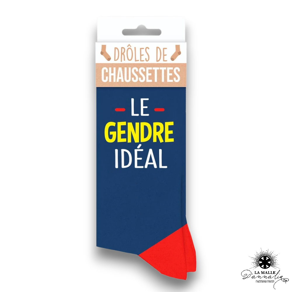 chaussette homme gendre bleu rouge lamalledannalia