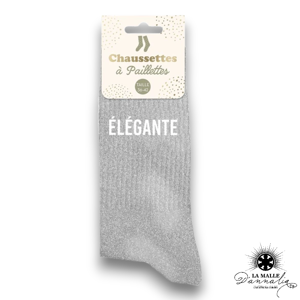 Chaussettes pailletées "Élégante"