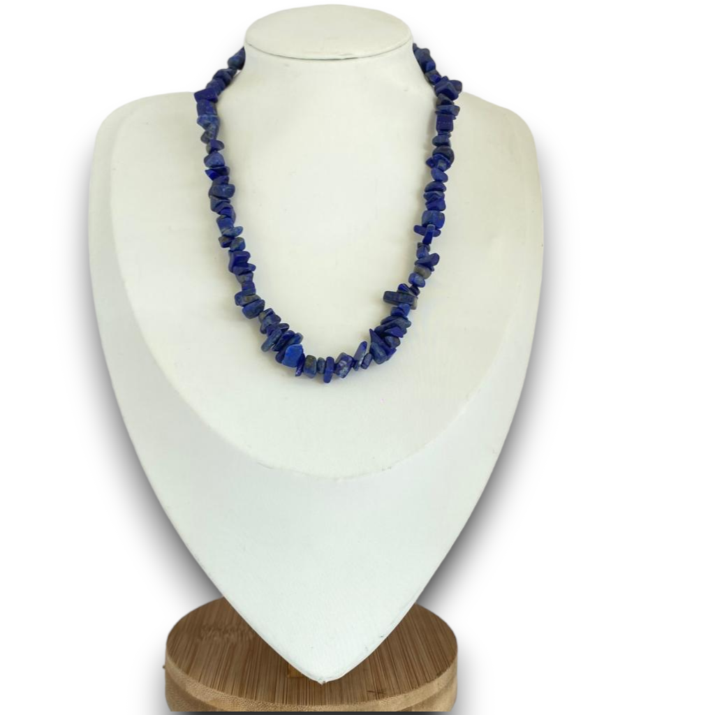 Collier en pierres naturelles : Onyx ou Lapis Lazuli