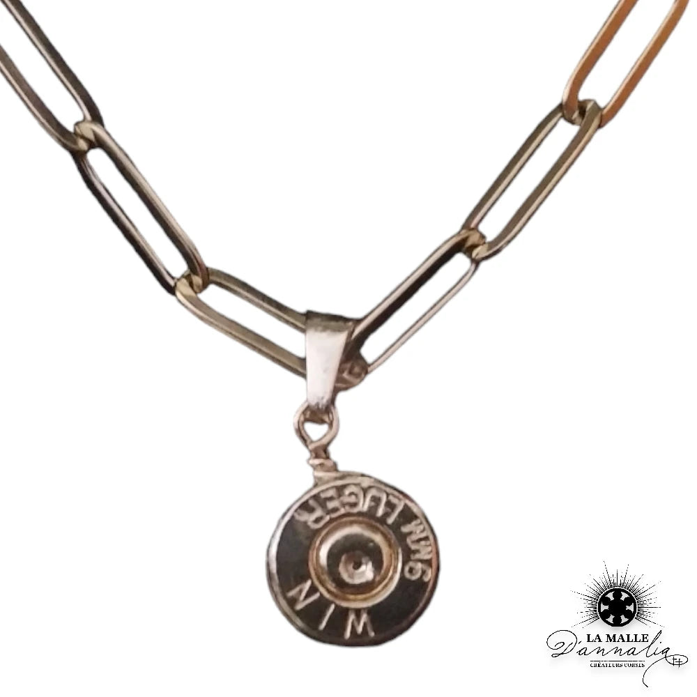 collier acier inoxydable chaine creation corse douille lamalledannalia