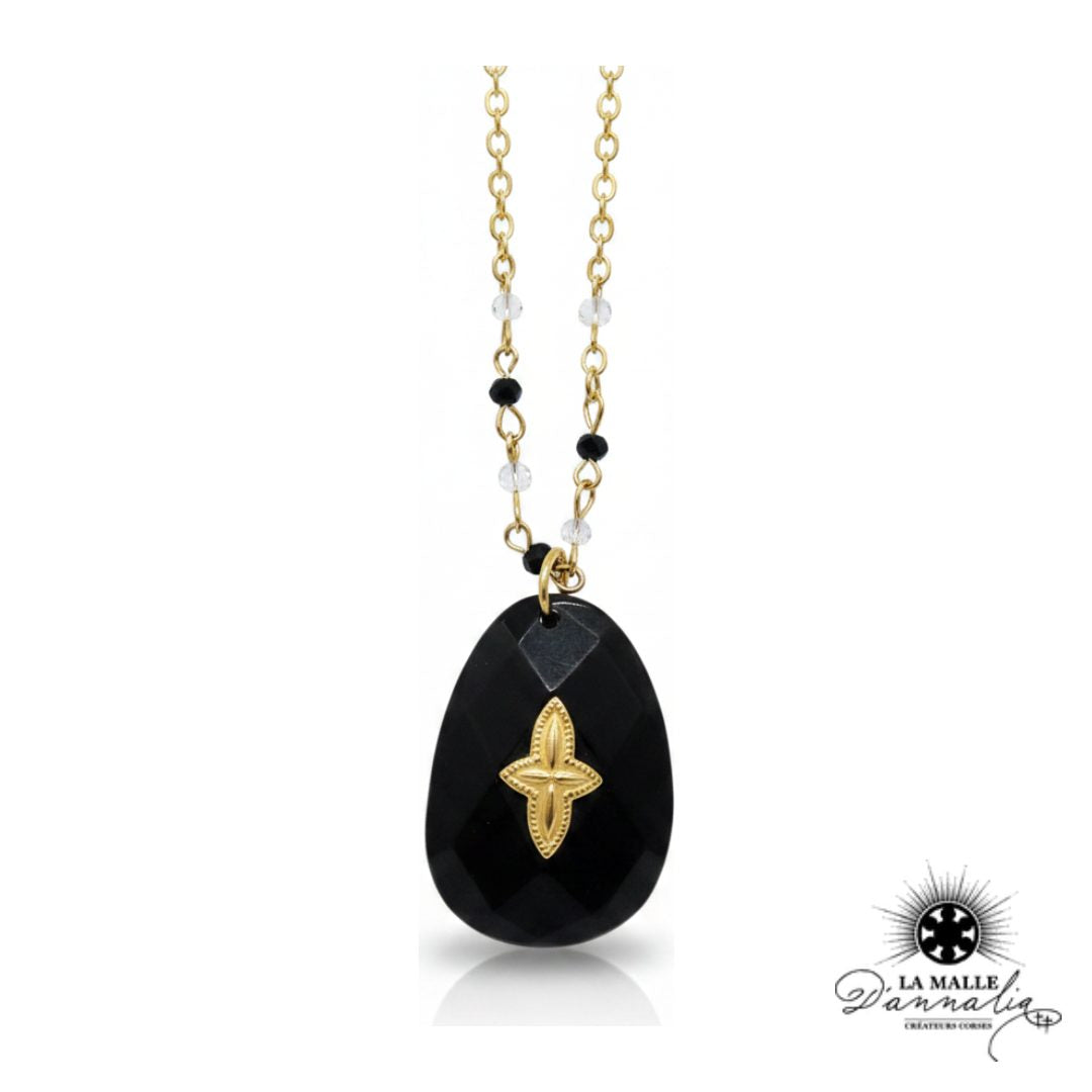 Collier Sautoir Pendentif Acier Inoxydable — Ras-du-Cou Dentelle Bastia
