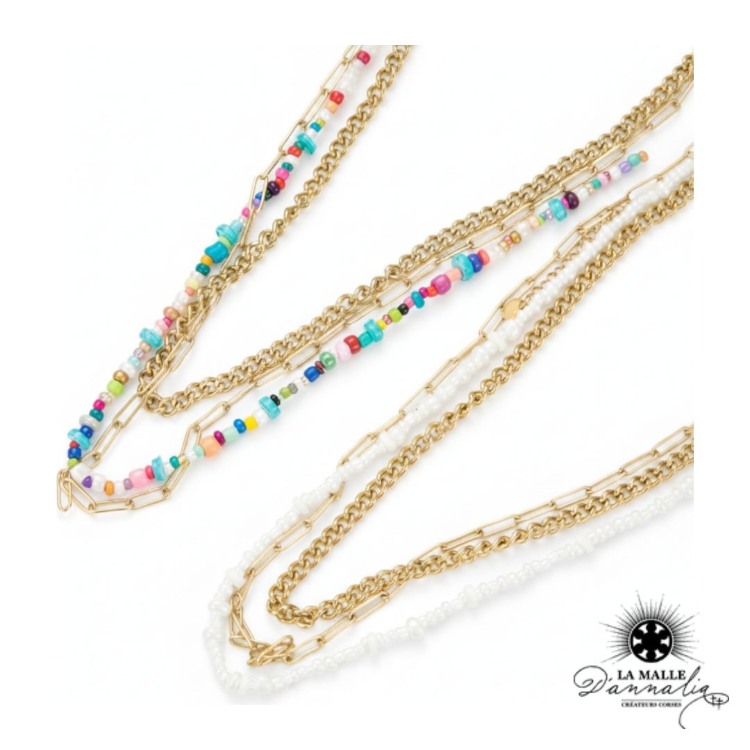 Multico : Collier en acier inoxydable 3 rangs