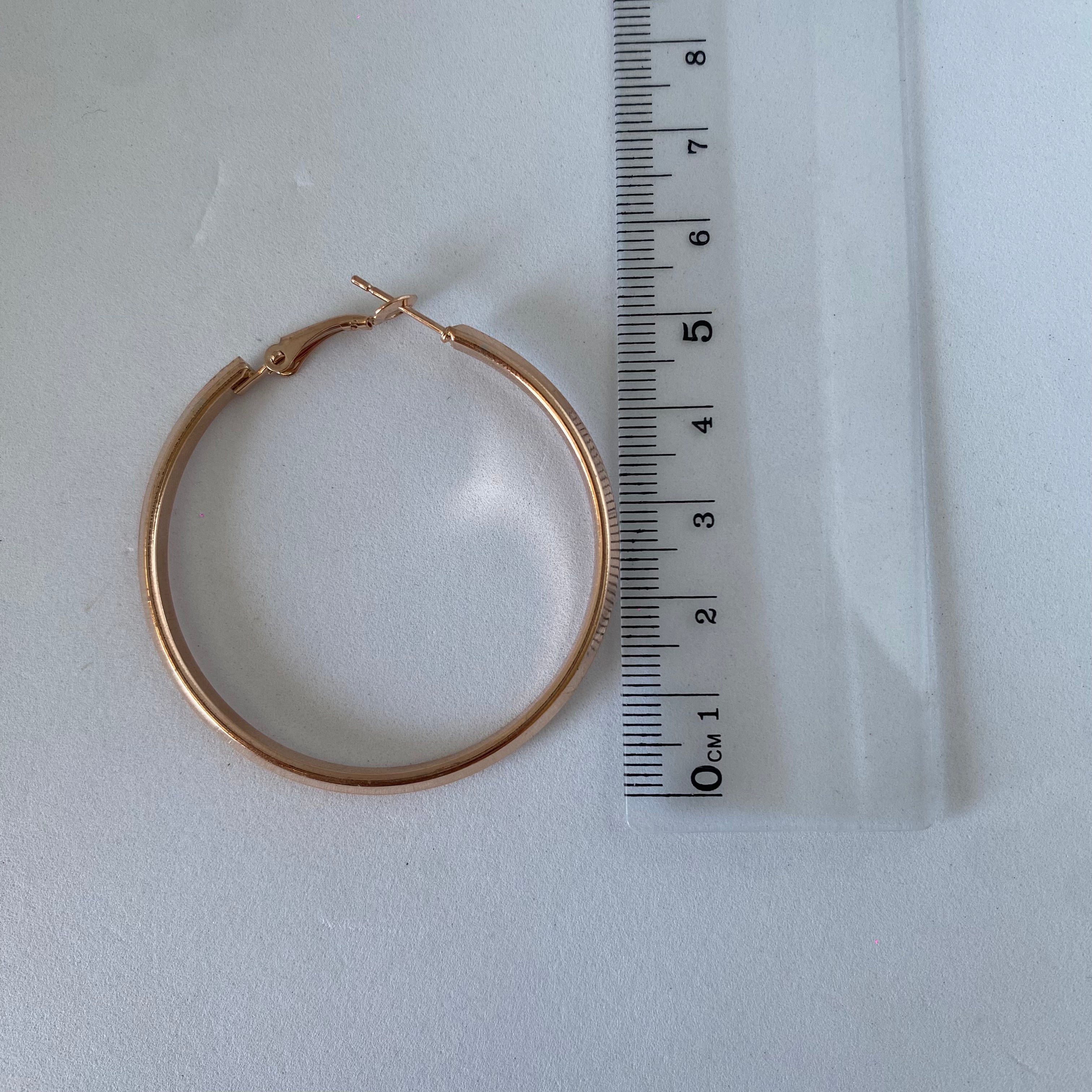 Créoles rose gold acier inoxydable