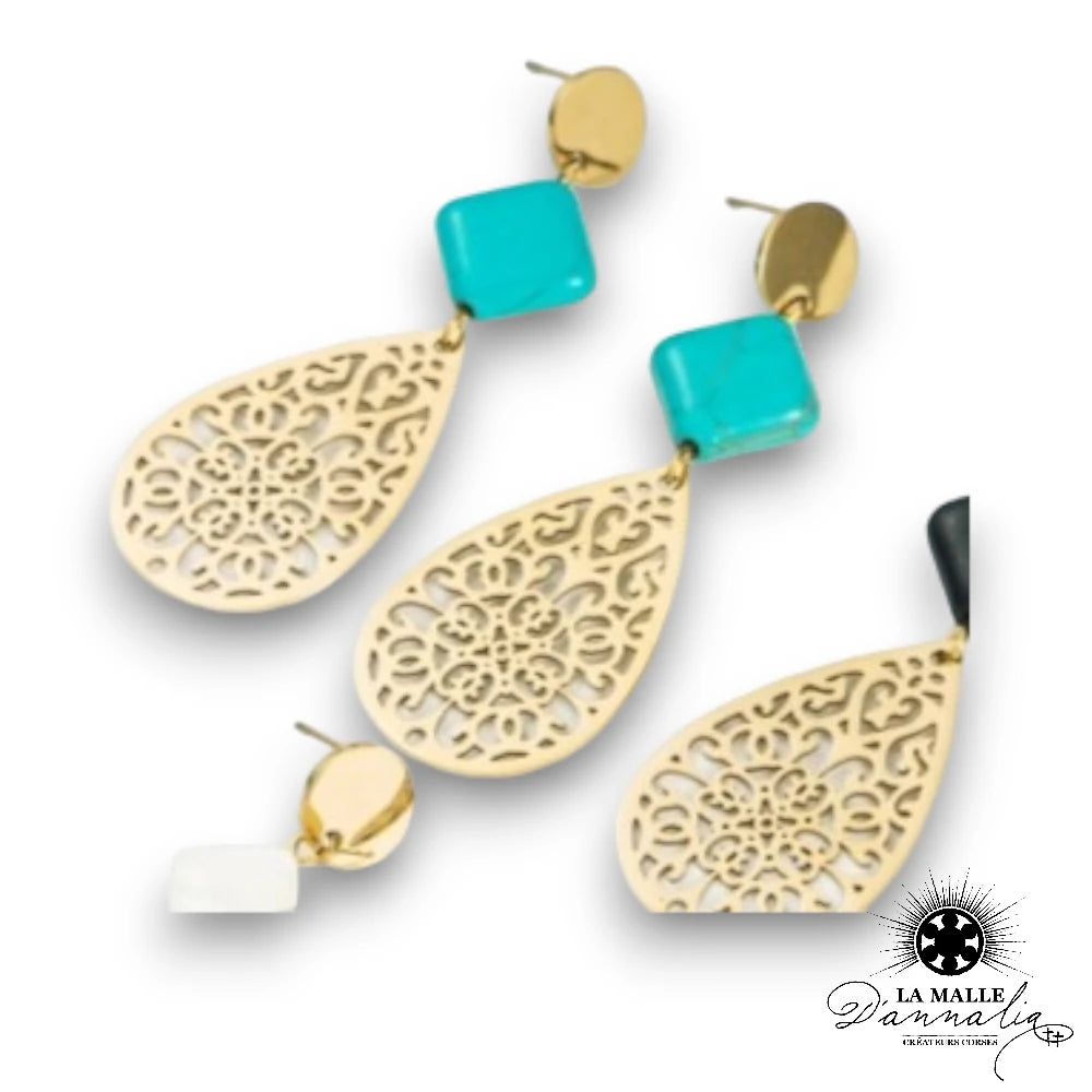lamalledannalia-Boucles-oreilles-acierinoxydable-turquoise-perle