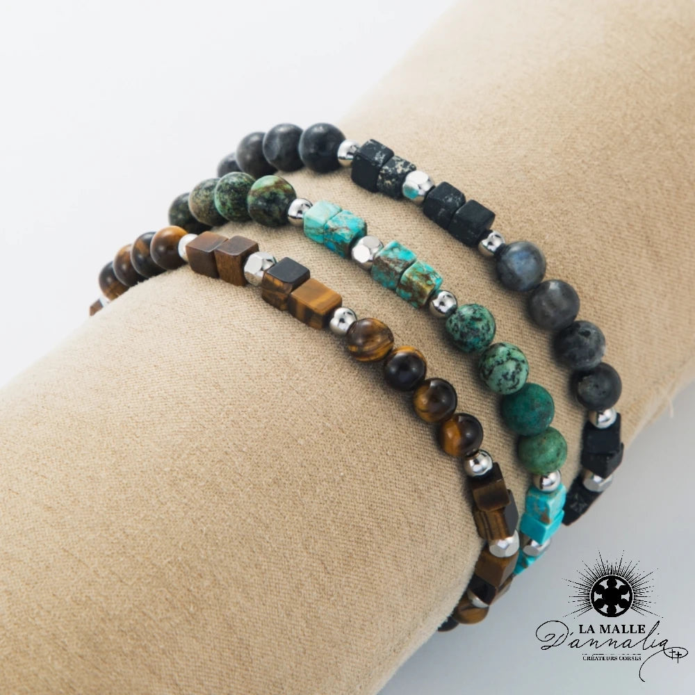 lamalledannalia-Bracelet-acier-inoxydable-pierres-opale-grise-œil-tigre-jade-africaine