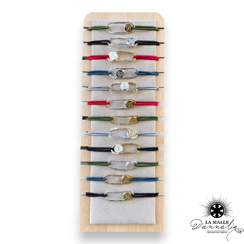 lamalledannalia-Bracelet-mixte-cordon-elastique-anneau-douille-9mm-couleur