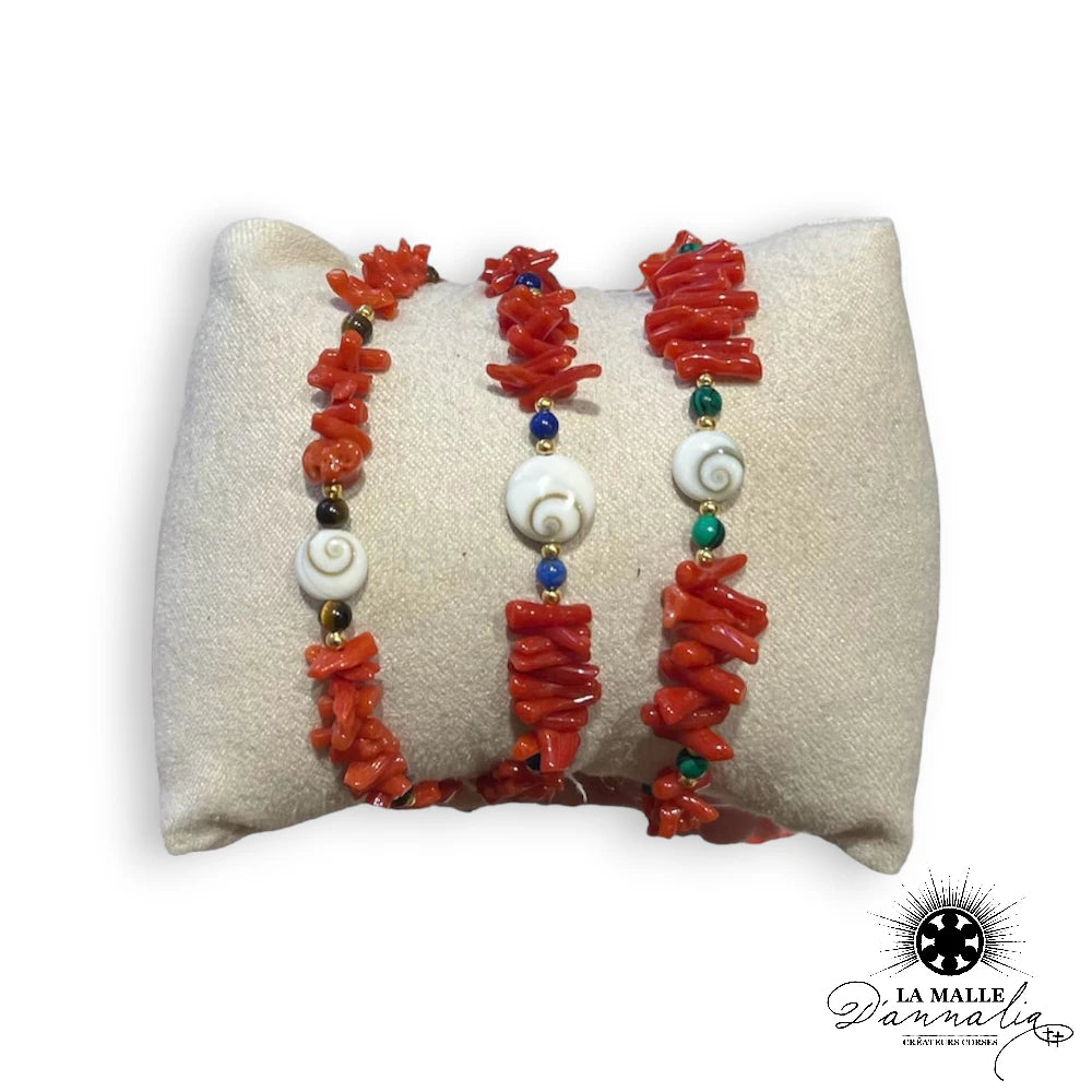lamalledannalia-Bracelet-perle-corail-rouge-oeil-sainte-lucie-mediterranee-corse