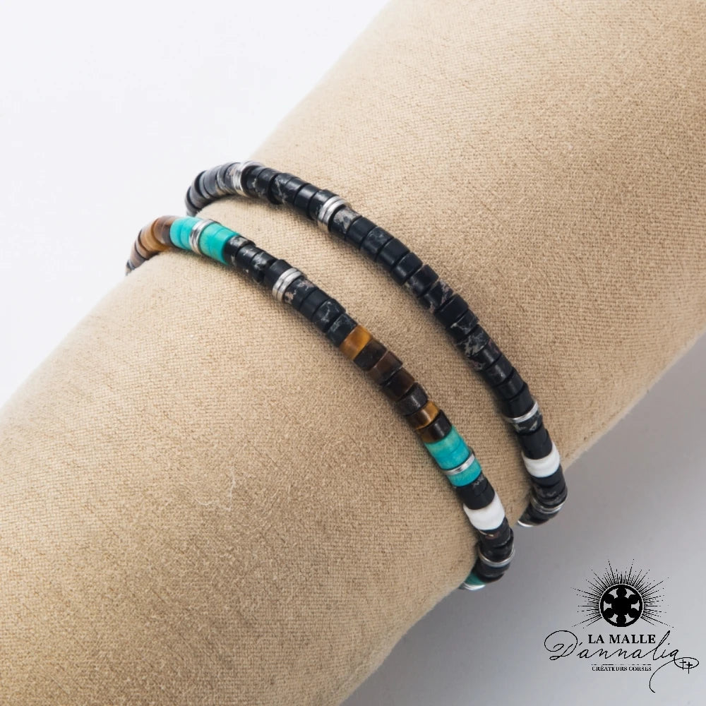 lamalledannalia-Bracelet-pierres-acier-inoxydable-pierres-naturelles-oeil-tigre