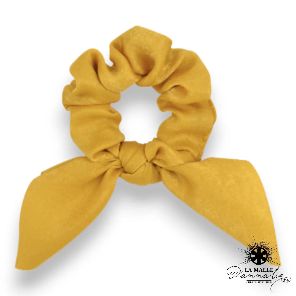 lamalledannalia-Chouchou-Uni-Colore-Accessoire-sublime-coiffure-moutarde