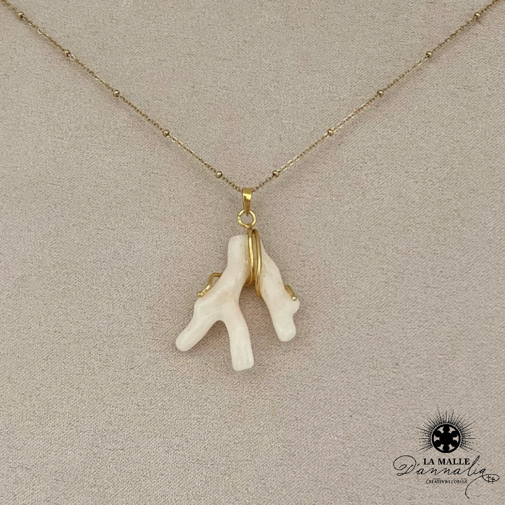 Collier porte bonheur en argent 925/1000 doré Collier porte bonheur en argent 925/1000 doré